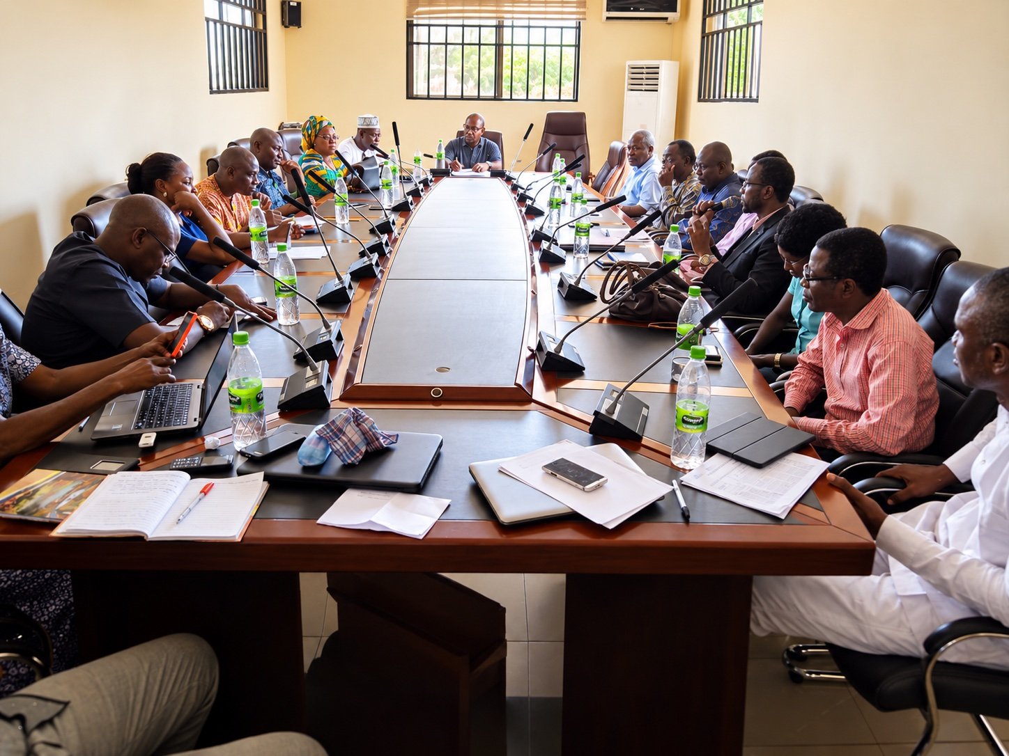 Stakeholders meeting around a conference table